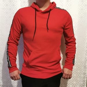 Express Men's red hoodie